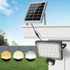 CLY Solar Outdoor Sensor Light, Separate LED Floodlight, Daylight White 6000K, 4000mAh, IP66 Waterproof, 5m Cord, High Brightness, 100W Equivalent,