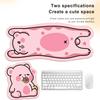 Bear Mouse Pad Computer Notebook Gamer Desk Non-slip Thickened Soft Pad Cute Cartoon Soft And Comfortable Keyboard Mouse Pad