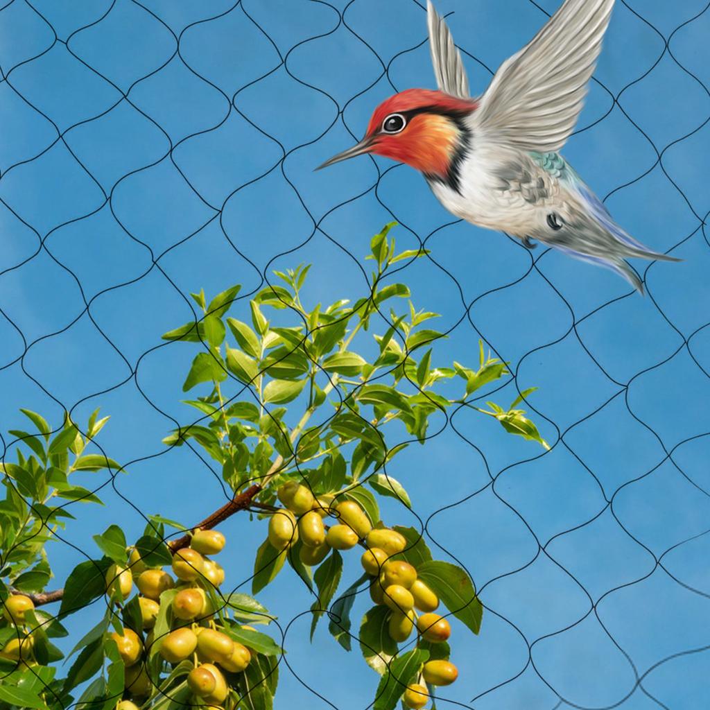 Bymaocar 100"X50" Nylon Netting for Bird Poultry Aviary Anti Bird Mesh Collect Leaves Net Practical & Secure Nautical Game Décor