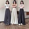 Women's High-Waisted Wide-Leg Skirt Pants - Summer Casual Loose Fit