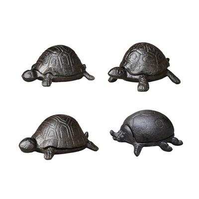 Realistic Stone Look Tortoise Key Holder with Secret Compartment Decorative Key Concealer Outdoor Garden Decoration