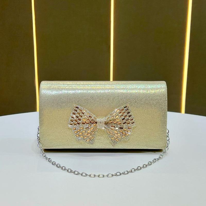 Bows Handbag, Banquet Handbag, High-end Single Shoulder Bag, Crossbody Evening Bag