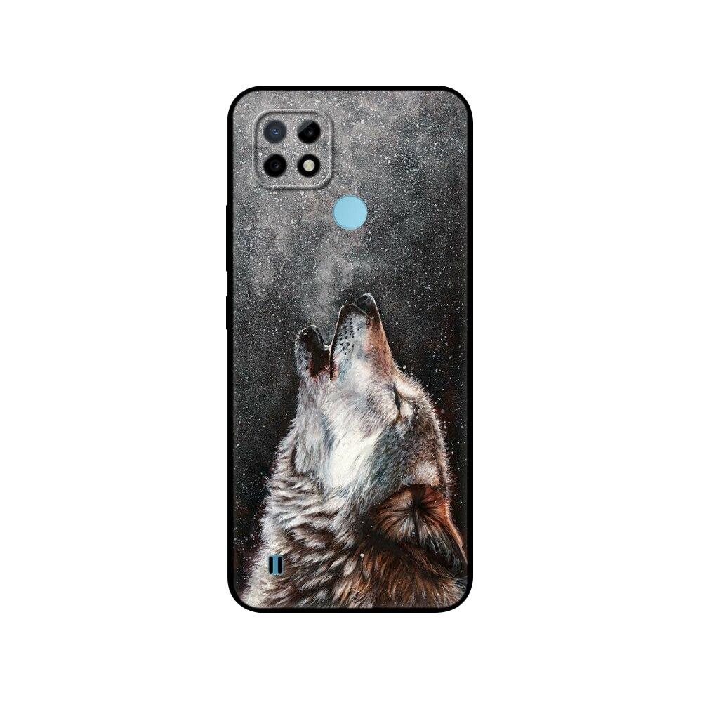 For Realme C21 Case Silicon Back For OPPO RealmeC21 C 21 Phone Covers 6.5" Funda RMX3201 Bumper Capa Etui Soft Black Tpu Case