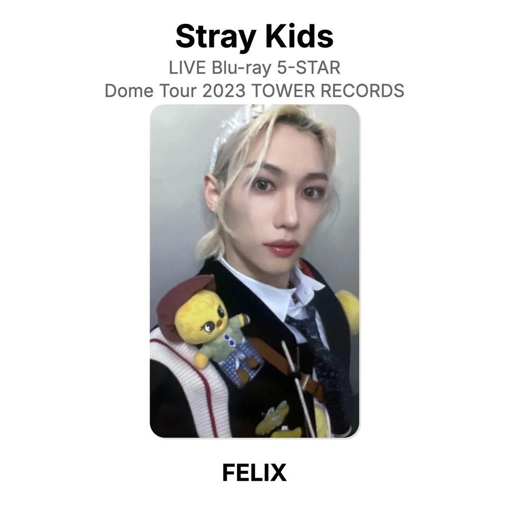 Stray Kids LIVE Blu-ray 5-STAR Dome Tour 2023 TOWER RECORDS Official Photocard