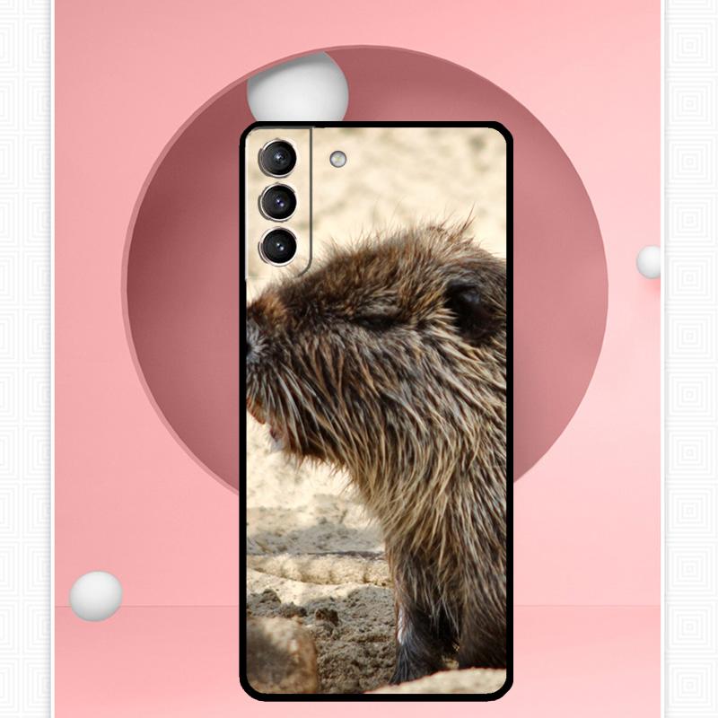 Animal Beaver Case For Samsung Galaxy S22 S23 S24 Ultra Note 20 10 S8 S9 S10 Plus S21 S20 FE Soft Cover