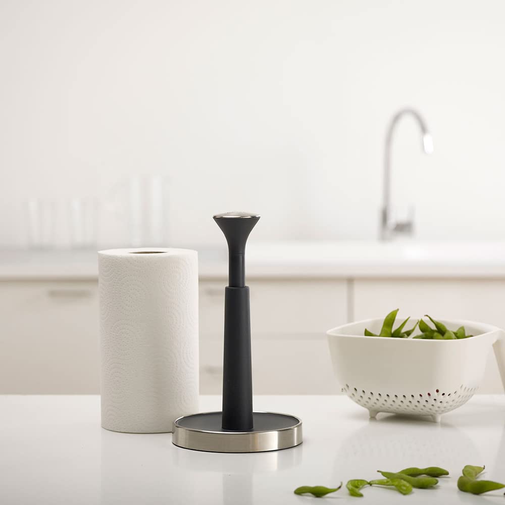 Joseph Joseph Push & Tear Kitchen Paper Holder, Gray [Authentic Product] 85140