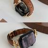 iWatch9 High-Grade Retro Leather Strap for Apple Watch Series SE/8/7/6/5/4/3/2/1 - Perfect for Autumn and Winter