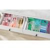 Medium Clear Storage Bin Organizer Stackable Modular BPA Free Plastic Insert Home Office Toy Room Kitchen Fridge Organization