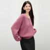Women's V-Neck Lace Trim Knit Sweater
