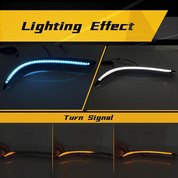 Paar 3-Farben-Tagfahrlichter mit sequenziellen Blinkern für 21-23 Toyota Crown, Highlander, Sienna
