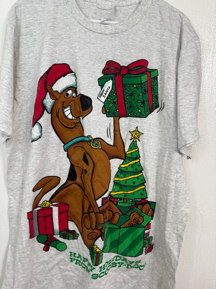 Винтажная футболка с Рождеством от Скуби-Ду 1998 года, Счастливых праздников! SG157, Унисекс XL