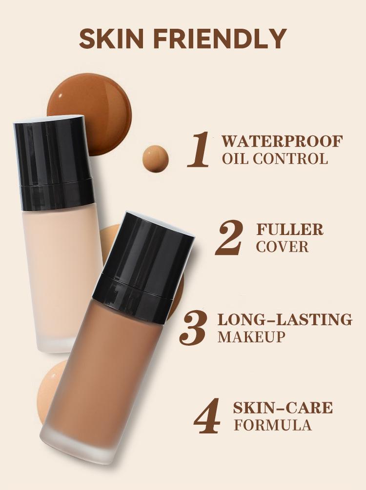 Cross-Border Foundation & Concealer: Brightens, Moisturizes, Long-Lasting, Custom Logo Available.