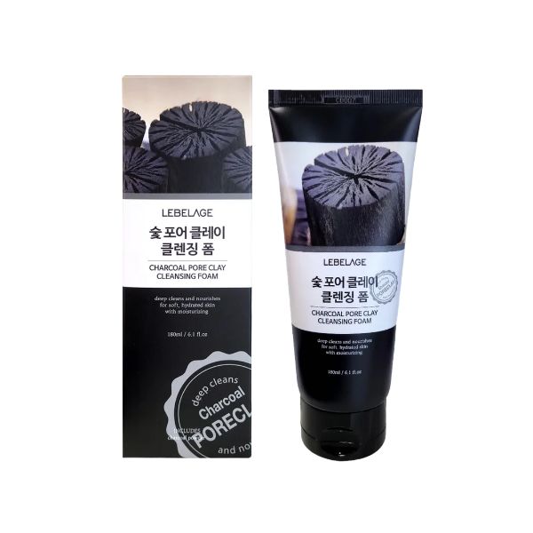 

LEBELAGE Charcoal Pore Clay Cleansing Foam 180mL