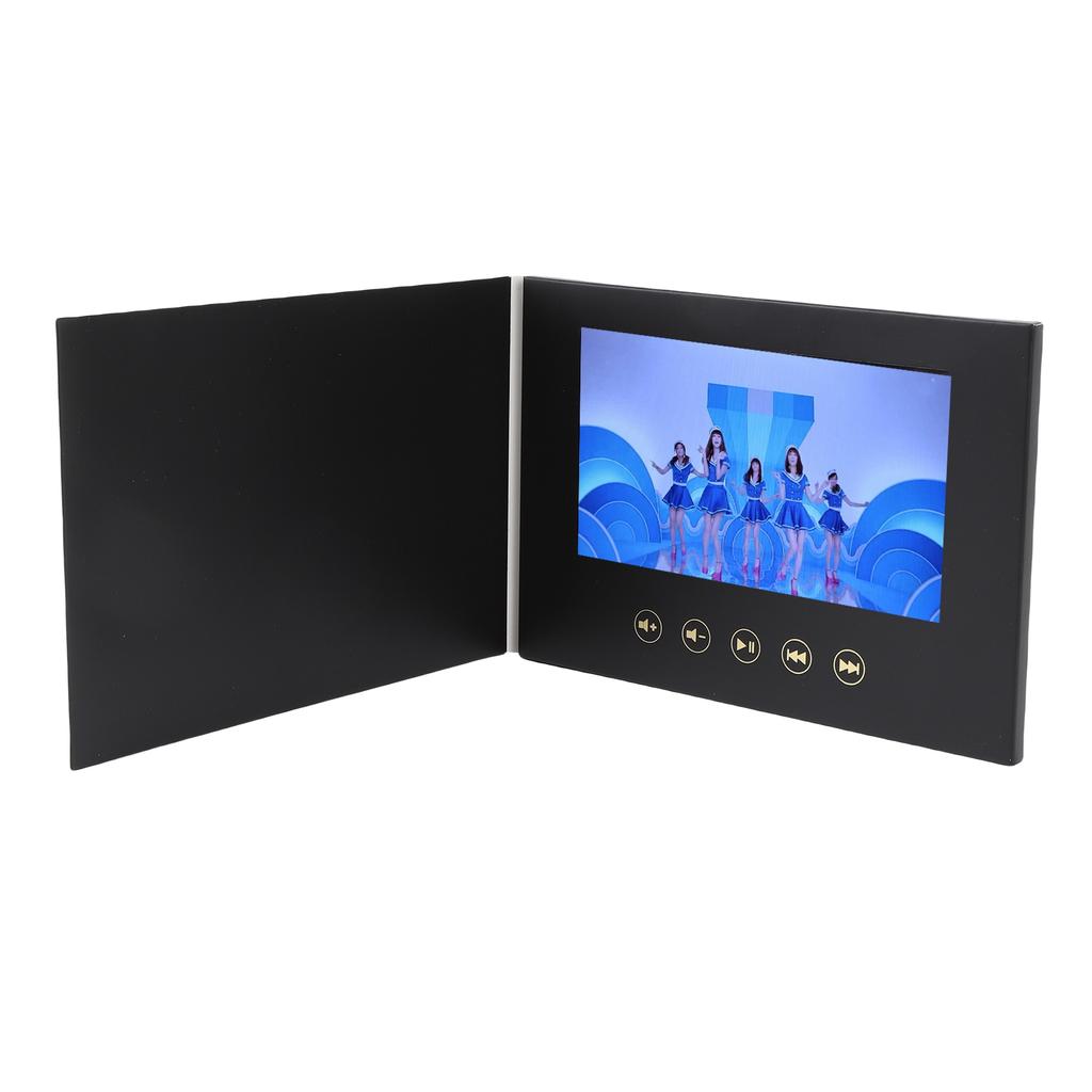 Video Greeting Card 7in HD Digital Brochure for Marketing with Type C Port 128M Memory Rechargeable Battery
