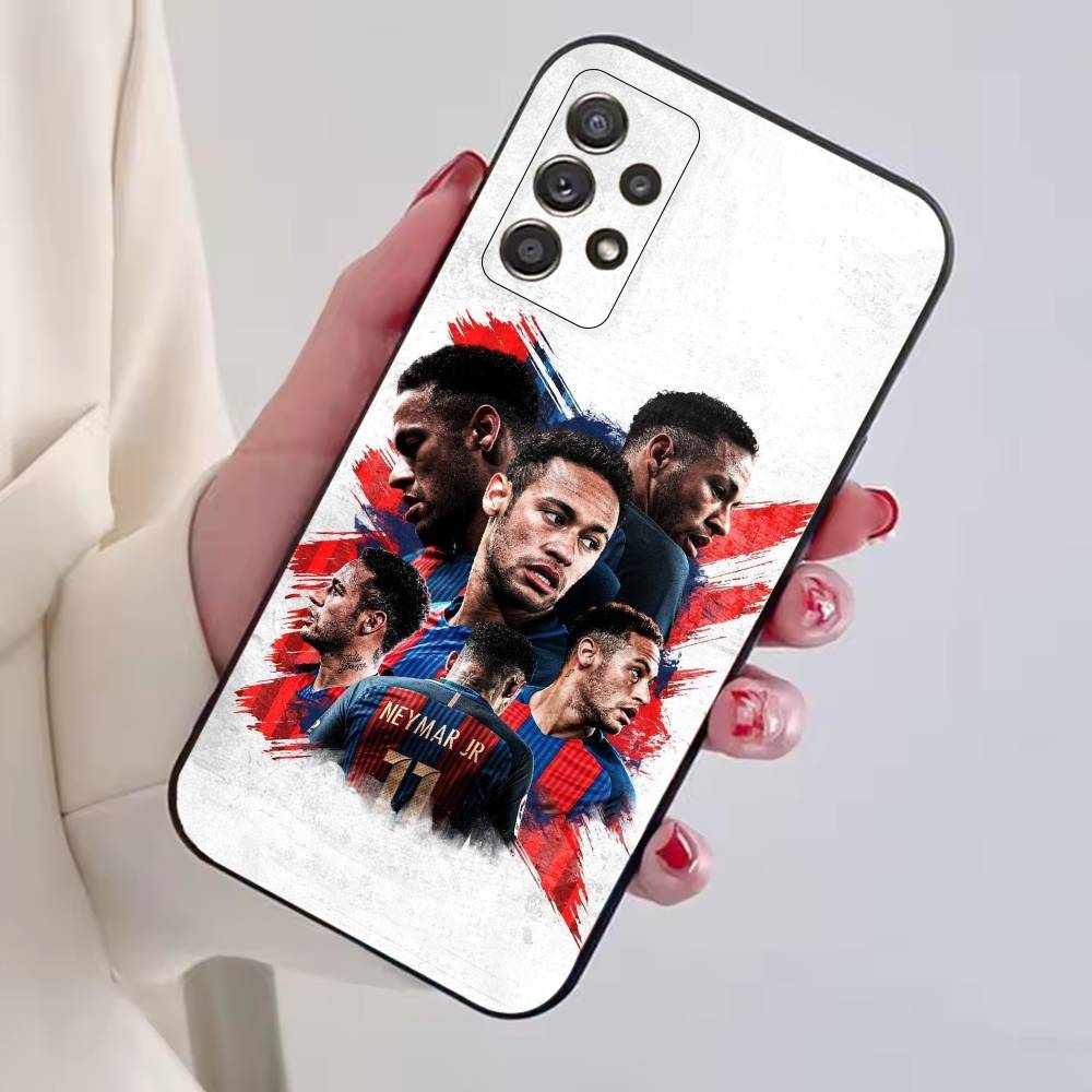 N-Neymar Jr Football C-Cheer Phone Case For Samsung S25,S24,S21,S22,S23,S30,Ultra,S20,Plus,Fe,Lite,Note,10,Black Cover