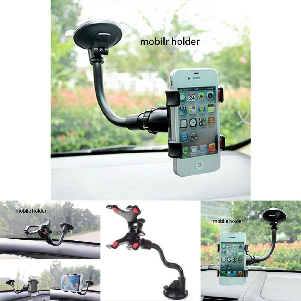 Kreative Auto-Lüftungsschlitz-Handyhalterung mit flexiblem Schwanenhals-Saugfuß