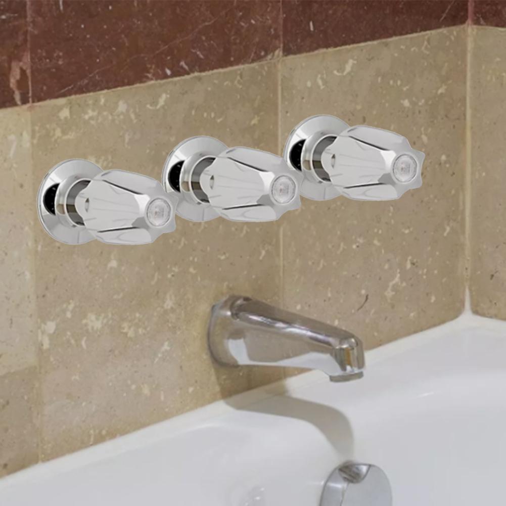 Bathroom Upgrade Shower Knob Replacement Hot Cold Diverter Function Stylish Bathroom Upgrade Zinc Alloy Material