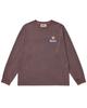 HUMAN N CAT Pound 3 Pigment Washed Long Sleeve T-Shirt [Burgundy]