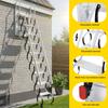 9/11Steps Invisible Pull Down Stairs Retractable Attic Telescopic Staircase with 2 Handrails for Home Indoor Outdoor