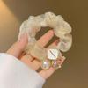 Luxury Pearl Organza Hair Band with Rhinestones