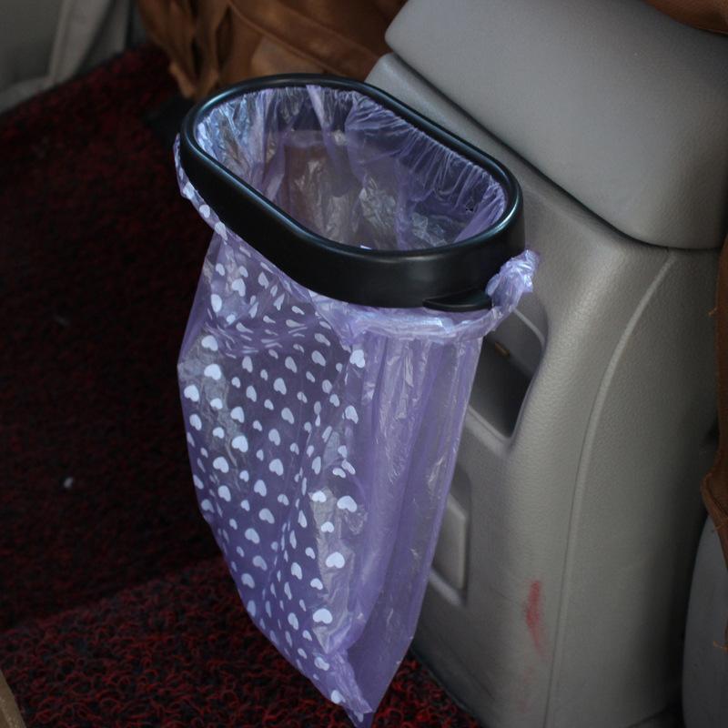 Car Trash Can Foldable Garbage Bag Hanging Frame Vehicle Garbage Bag Holder Car Trash Bin Trashcan Auto Interior Accessories