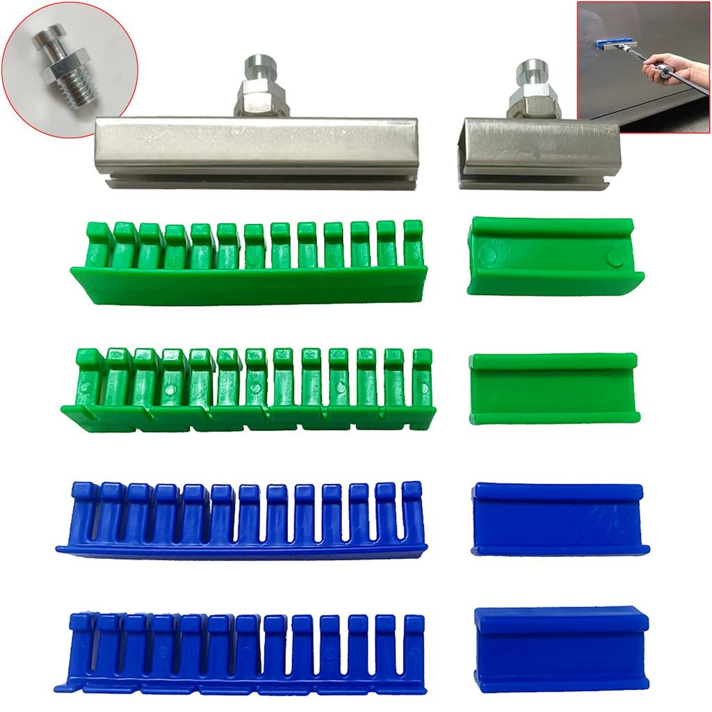 CYGOODS 10pcs/set Glue Green Blue Glue Tab Tool Kit for Car Paintless Dent Repair