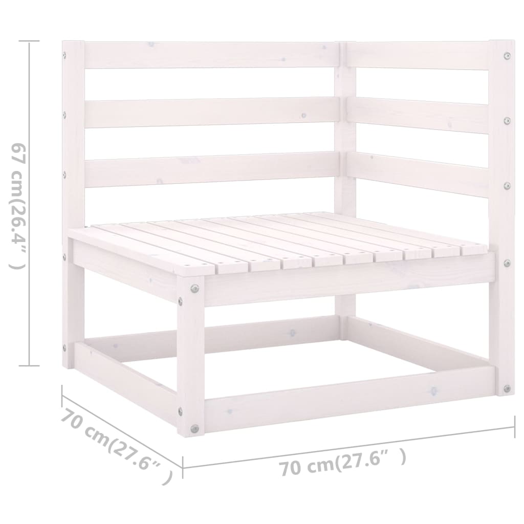 7 Piece Garden Lounge Set with Cushions Solid Pine Wood