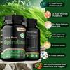 Spirulina-Pulverkapseln, das beste reine vegane Protein, helfen bei der Entgiftung des Körpers, geeignet für Erwachsene.