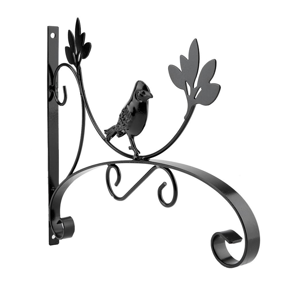 Iron Wall Hanging Bracket Plant Hanger Flower Pot Hook for Home Garden Decor