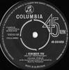 7inch Record FRANK IFIELD  I Remember You 45DB4856 Columbia 1962 UK Rock Used