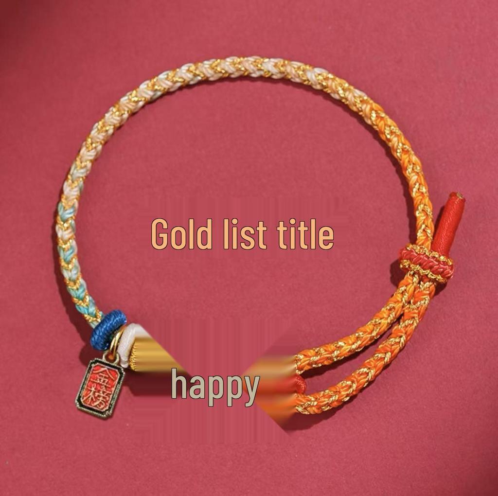 Wenchang Knot Red Bracelet for Men & Women - Good Luck Gift for Exams