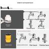 T2 Black Long Spear High-Pressure Foam Sprayer and Water Gun for Garden, Car Wash, and Floor Cleaning.