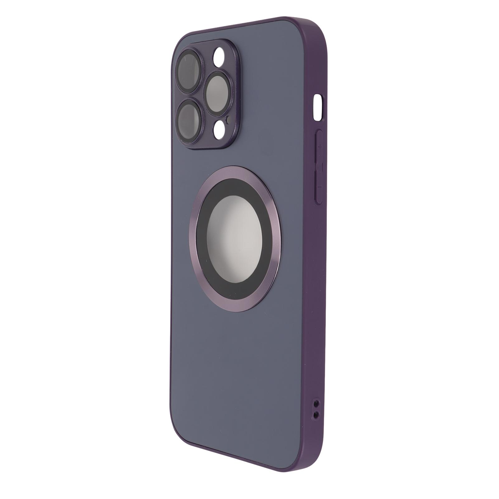 

Dustproof Scratch Proof Magnetic Phone Case Frosted Glass Phone Protective Cover for 14 Pro