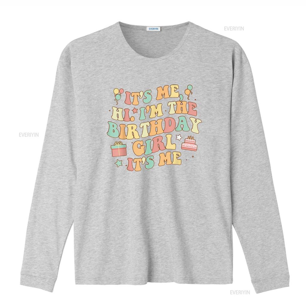 Its Me Hi I M The Birthday Girl Party Women T Shirt vintage Washed homme Stretched fashion Slightly streetwear designer clothes
