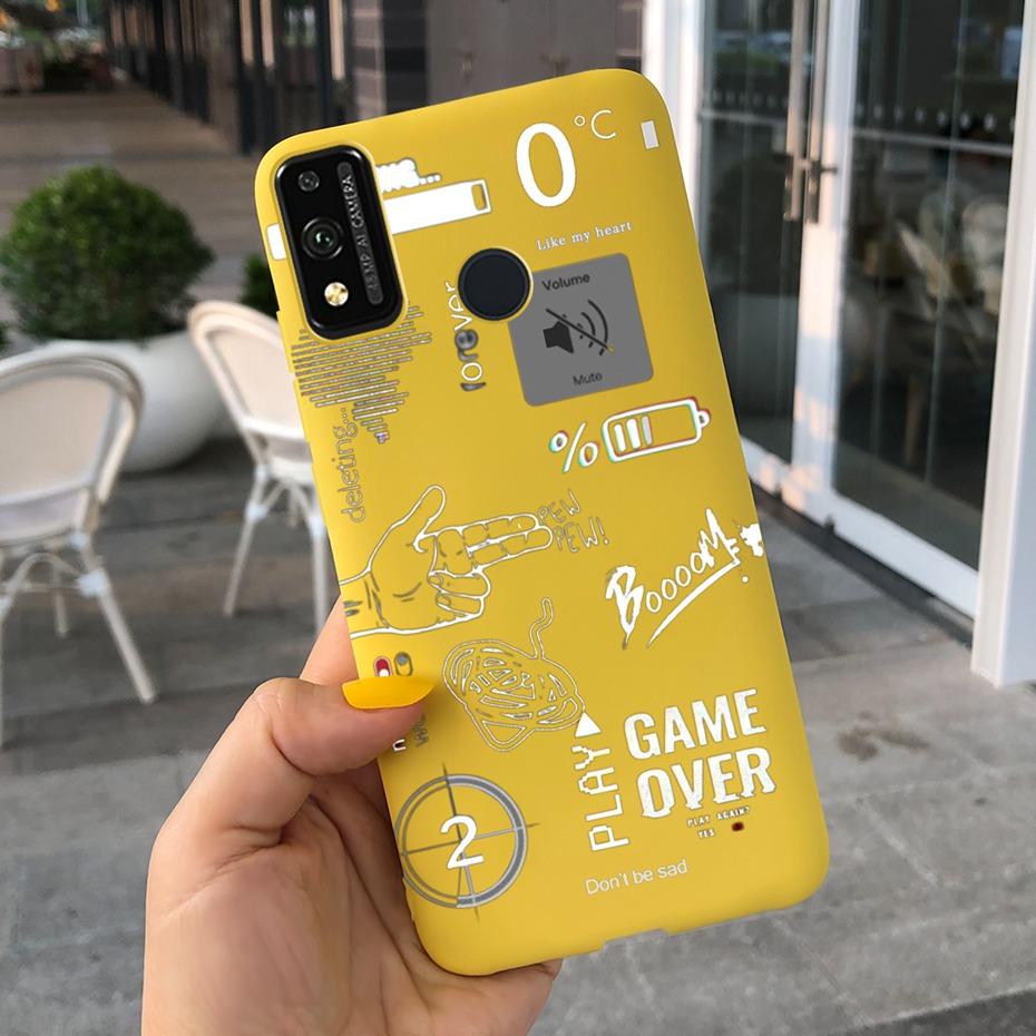 For Honor 9X Lite JSN-L21 Phone Case Honor 9X STK-LX1 Lovely Printing Macaroon Silicone Soft Cases Cover For Honor9X 9 X Lite