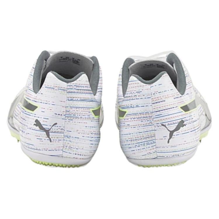 PUMA EvoSPEED Sprint 13 Cushioning, Wear Resistant Low top Running Shoes Men's Yellow White 376322-01