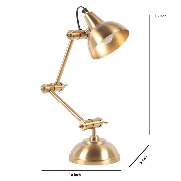 Shiny Black Triple Adjustable Study Lamp