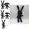 Adorable And Spooky Siren Head Horror Black Bunny Plush Stuffed Doll For Kids