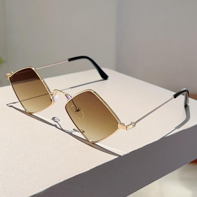 

Солнцезащитные очки ромбовидной формы Новая мода Винтажные Градиентные Уличные Повседневные Очки Модный Дизайн Роскошного Бренда Декор Солнцезащитные очки as picture shows