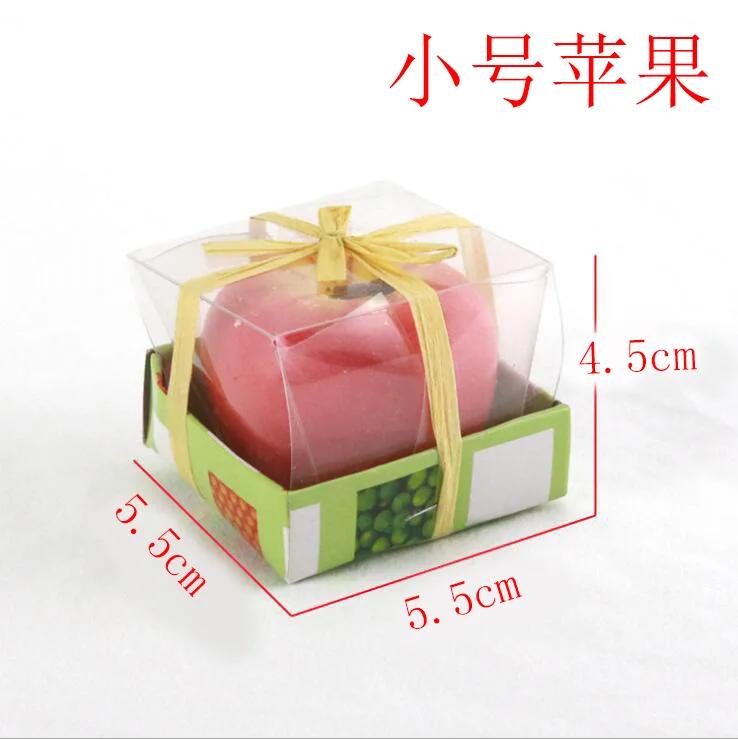 Fruit Candle Creative Apple Candle Christmas Christmas Eve Gift Birthday Christmas Decoration Holiday Gift