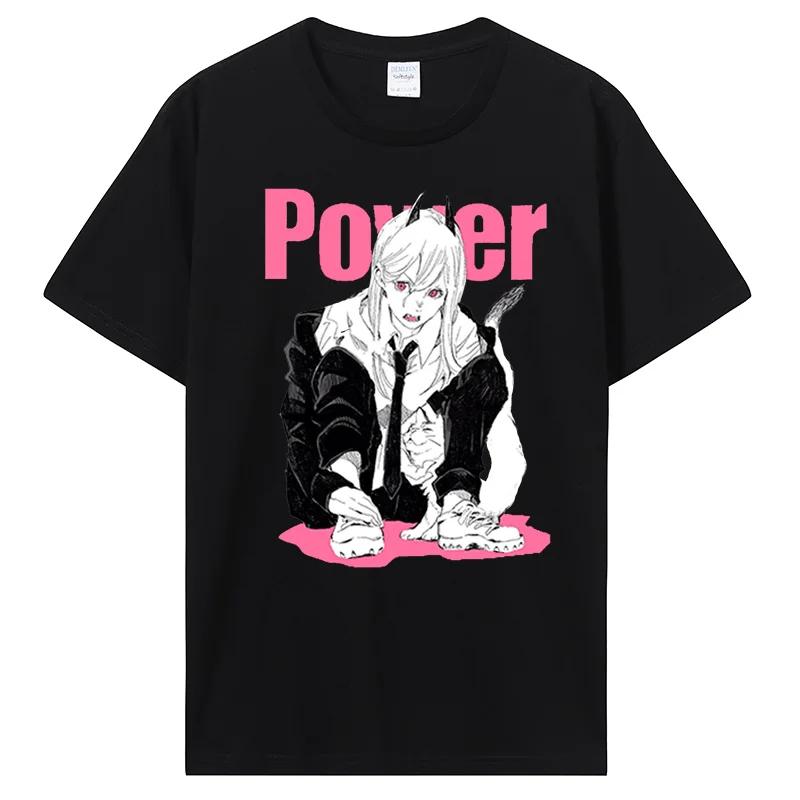 

Anime T Shirt Harajuku Manga Power Graphic Tshirts Cool Fashion Men Women Cotton T-shirt Top Ropa Hombre Camisetas Men Clothing XXXXL
