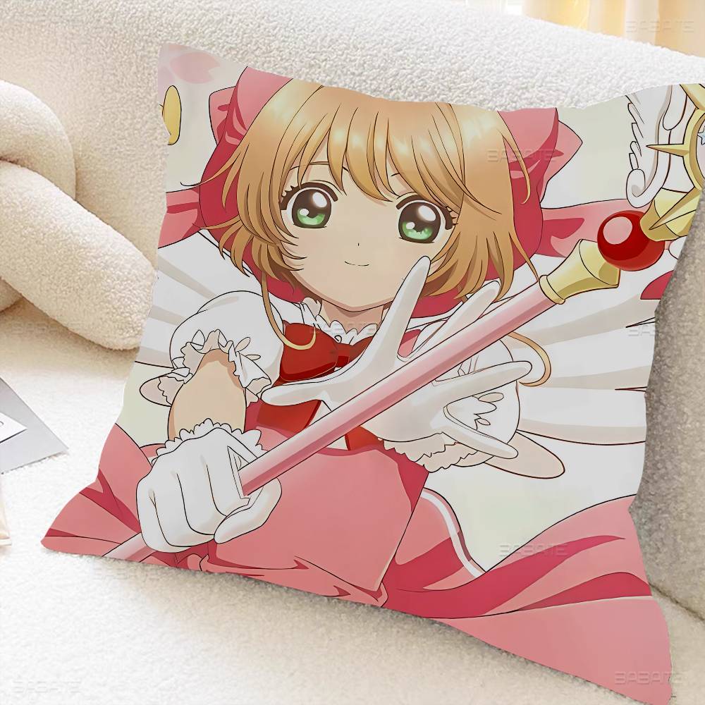Cardcaptor Anime Sakura Personalized Picture Text Home Decorative Pillows Household Gifts Xcm
