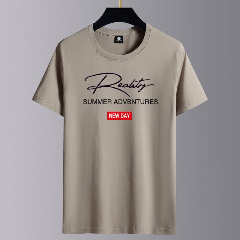 

Мужская модная футболка с круглым вырезом, коротким рукавом, свободного кроя, в стиле кэжуал XXL