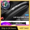 Car Stickers For Alfa Romeo 1/2pcs Car Seat Gap Filler Carbon Fiber Side Seam Plug Strip For Alfa Romeo Giulia Stelvio Giulietta