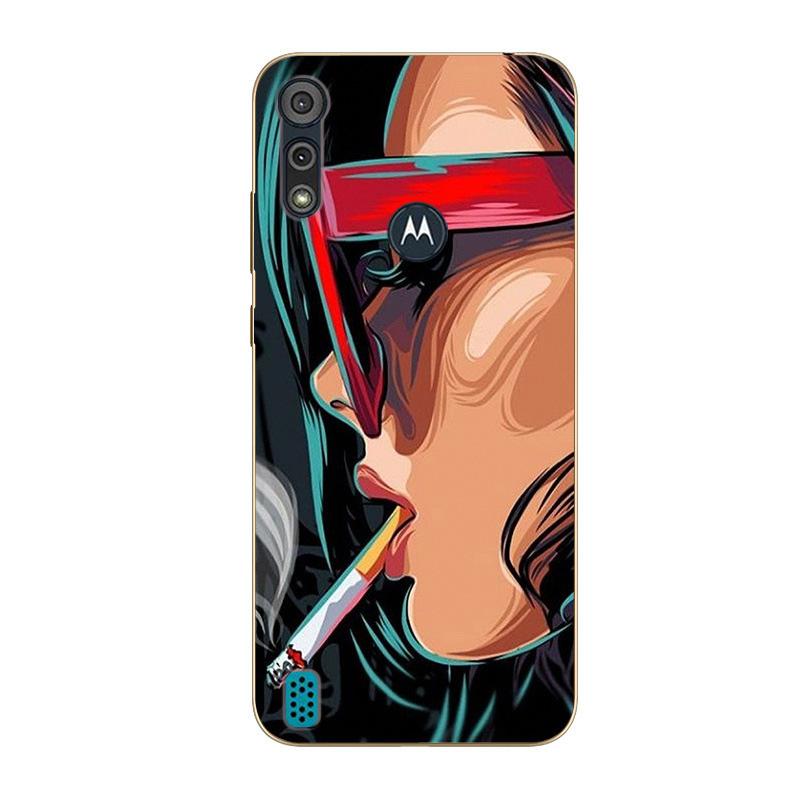 Pro Motorola Moto E6S 2020 Pouzdro Nárazuvzdorné Měkký Silikon TPU Zadní Kryt Pro Moto E6S 2020 E6i Pouzdra na Telefon E 6S Pouzdro Roztomilý Kreslený