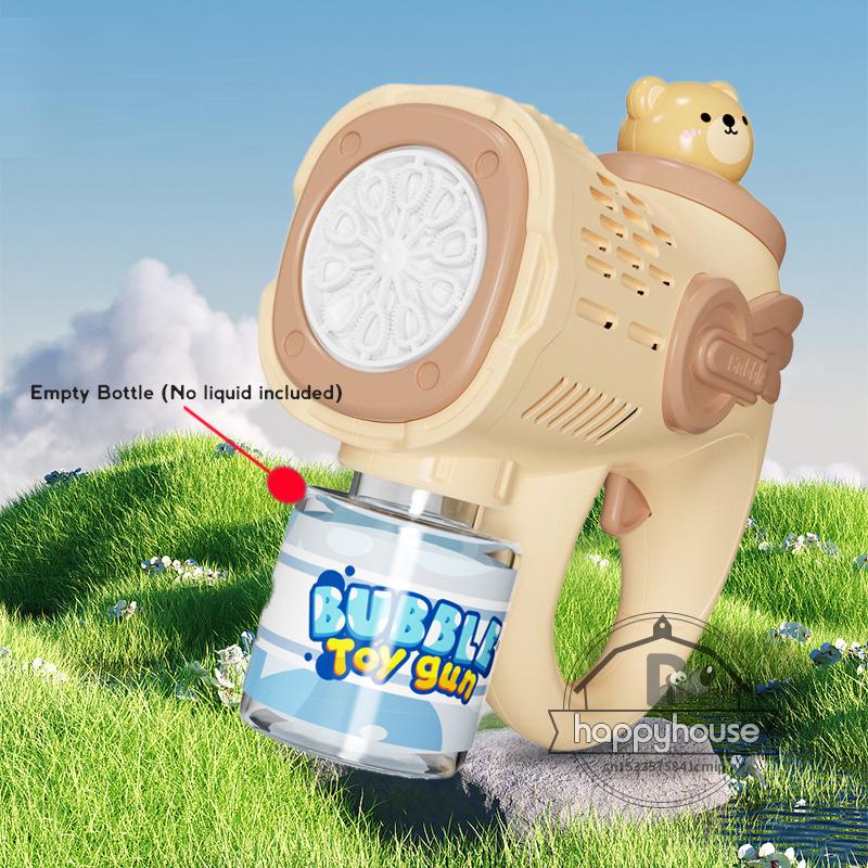 Automatic Bubble Machine for Children Bubble Gun Rocket Launcher for Toddler Bubble Blower for Kids Soap Bubble Maker Summer Toy
