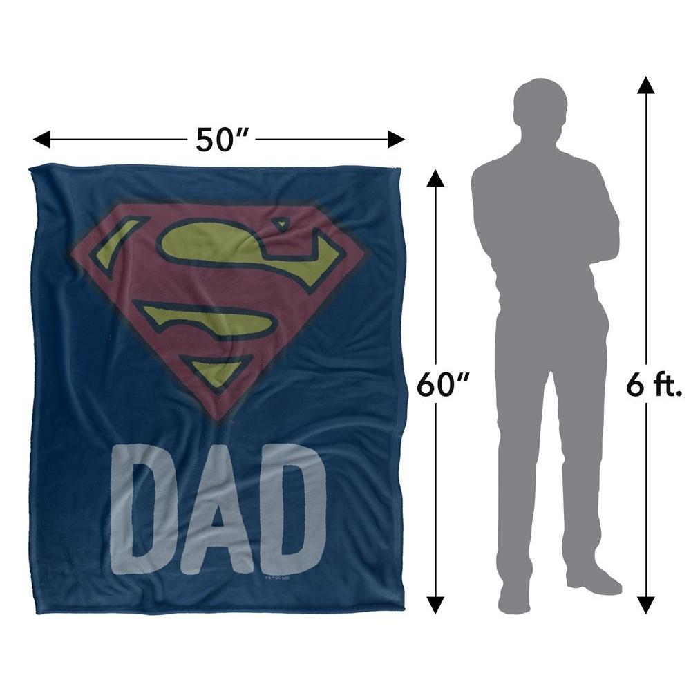 SUPERMAN Dad Logo Blanket