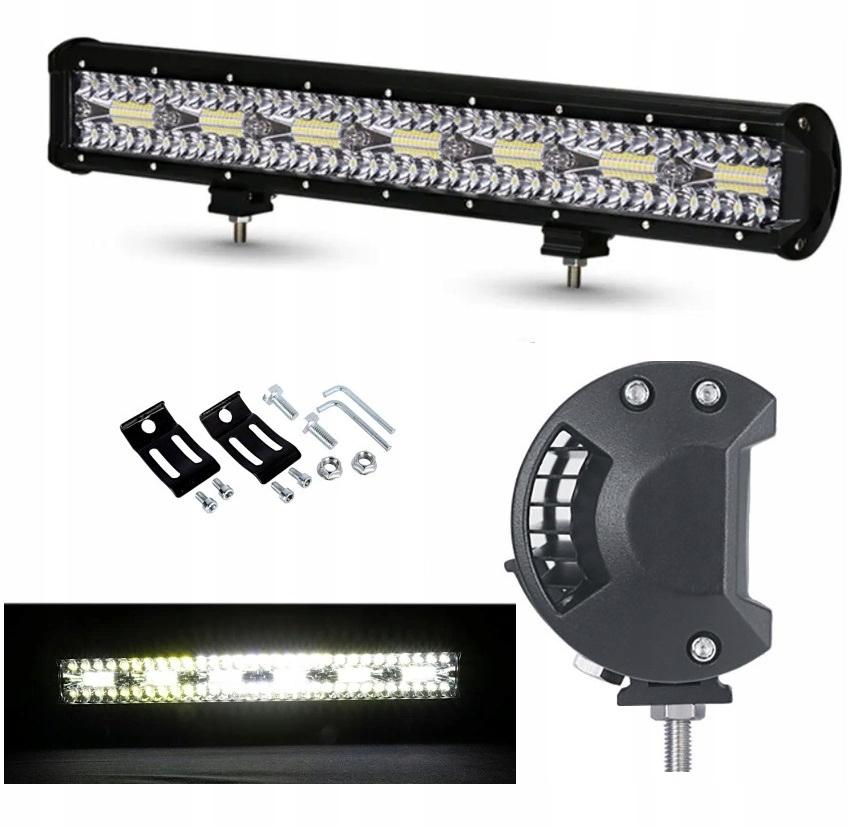 Panel LED lampa robocza BAR 52 cm 420W 12 24V cree dalekosiężny quad