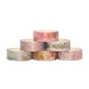 6 Rollen Washi Tape Set Floral Goldfolie Washi Masking Tape 15 mm breit Pflanze Blätter Blume Dekorativ