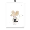 Boho Cartoon Space Astronauts Planet Posters Prints Bear Hedgehog Canvas Painting Wall Art Pictures Baby Kids Room Home